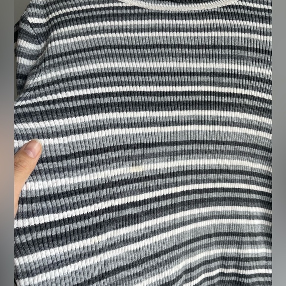 Northern Reflections 100% Cotton Vintage Striped Turtleneck Sweater Size M - Picture 3 of 3
